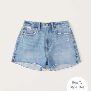 High Rise Jean Shorts